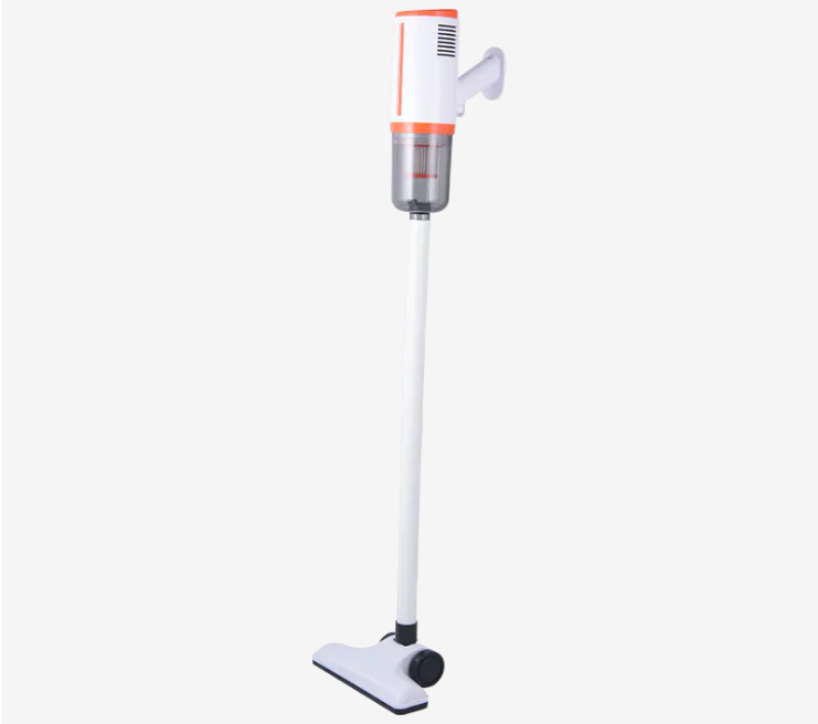 XC-V03C minimalist white cordless handheld vacuum cleaner in upright configuration
